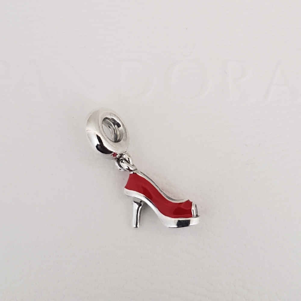 👠Authentic Pandora ⭐️RETIRED⭐️ STILETTO DANGLE CHARM